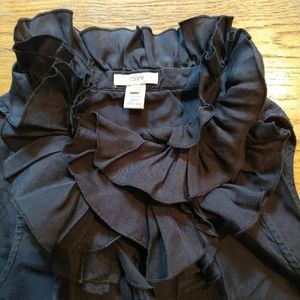 Women's J Crew Black Blouse Size 10